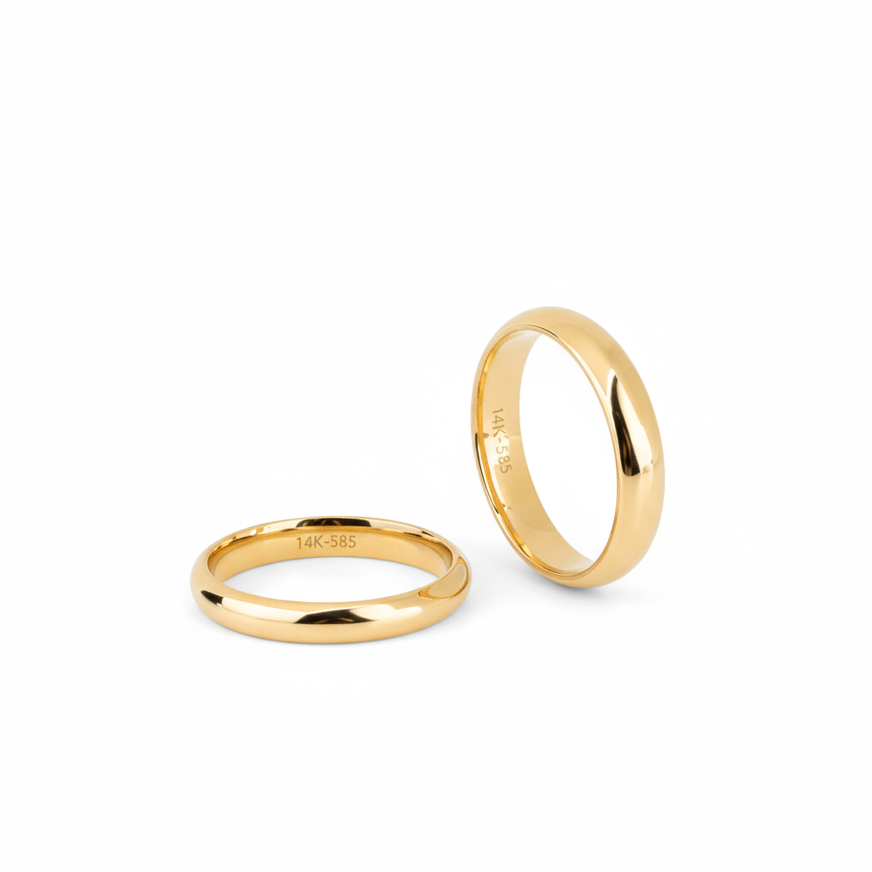 14K Gold 2mm Classic Wedding Band