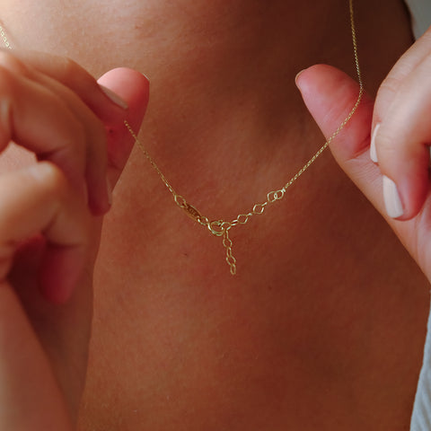 Enchanting 14K Solid Gold Butterfly Necklace | Skinny Cable Chain | Multiple Colors and Lengths